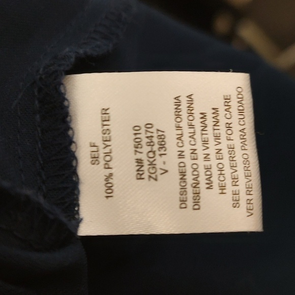 Lingston Grey Navy Blue Romper Size M - Picture 4 of 4